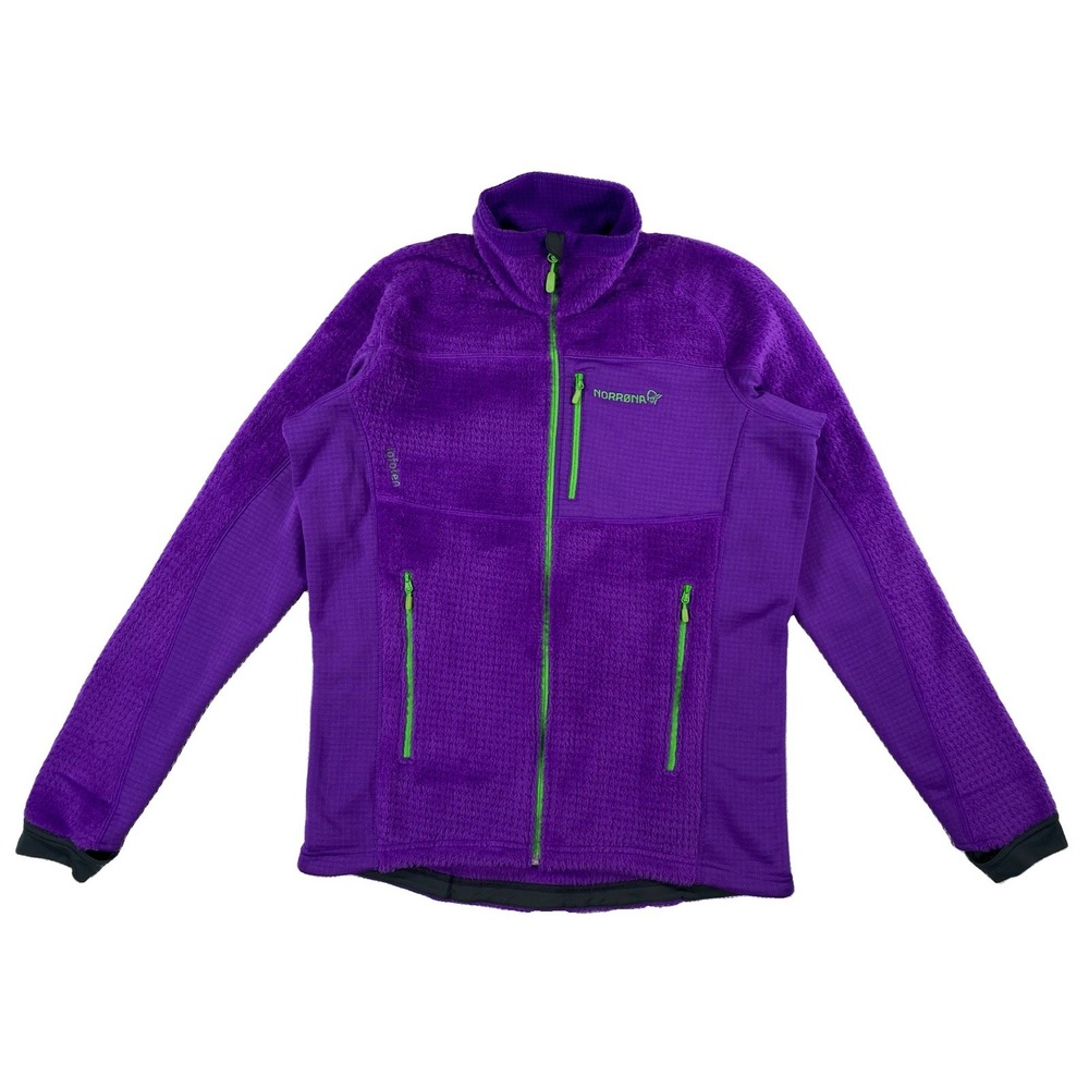 Norrona Lofoten Warm2 High Loft Fleece Jacket Men's Large Ultraviolet Purple